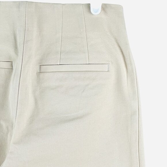 a new day Women Tan Pants Sz 2 Stretch Mid Rise Boot Cut Zip Side Elastic Waist - Picture 6 of 12
